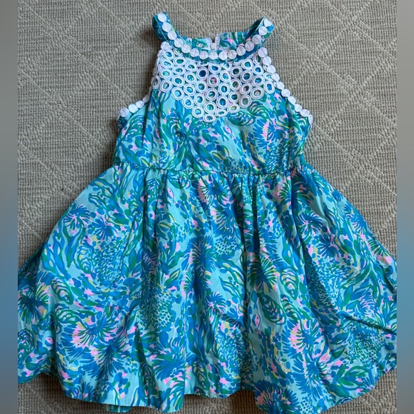 Lilly Pulitzer | Dresses | Lilly Pulitzer Girls Dress With Embroidered ...